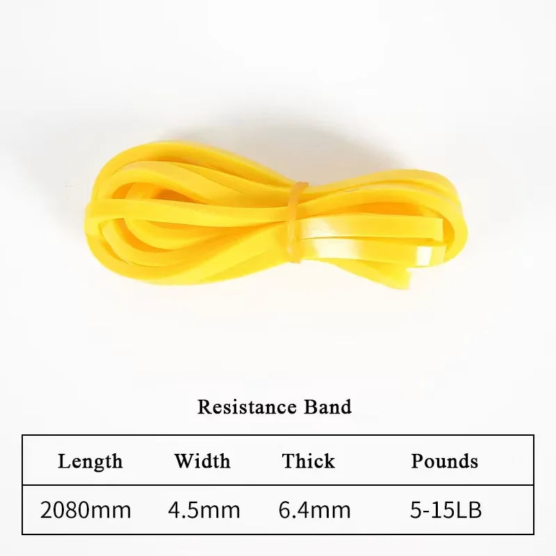 1pc Stackable Heavy Tension TPE Resistance Band Set - Anti-Snap for Home Gym Muscle Strength & Body Stretching  Yoga Gym