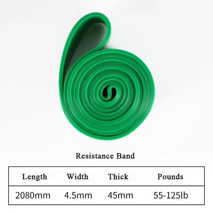 1pc Stackable Heavy Tension TPE Resistance Band Set - Anti-Snap for Home Gym Muscle Strength & Body Stretching  Yoga Gym