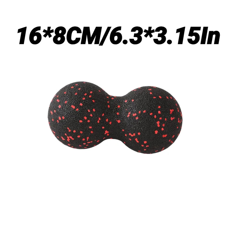 Yoga Peanut Massage Ball Set High Density Foam Roller Myofascial Release Lacrosse Ball Muscle Relaxation Fitness Pain Relief