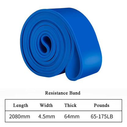 1pc Stackable Heavy Tension TPE Resistance Band Set - Anti-Snap for Home Gym Muscle Strength & Body Stretching  Yoga Gym