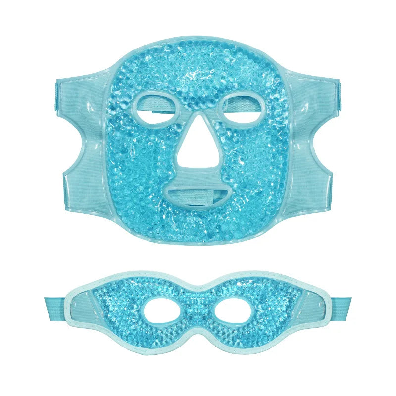 Face Cooling Mask Gel Eye Mask Ice Pack Cooling PVC Hot Cold Therapy Skin Care Tool Gel Face Mask Skin Firming Spa Sleep Mask