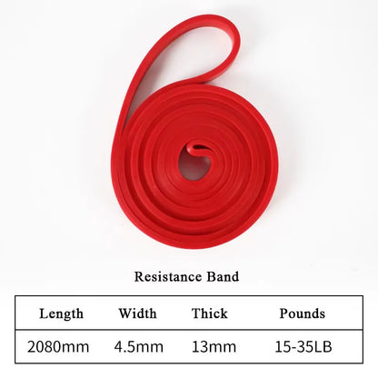 1pc Stackable Heavy Tension TPE Resistance Band Set - Anti-Snap for Home Gym Muscle Strength & Body Stretching  Yoga Gym