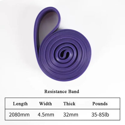 1pc Stackable Heavy Tension TPE Resistance Band Set - Anti-Snap for Home Gym Muscle Strength & Body Stretching  Yoga Gym