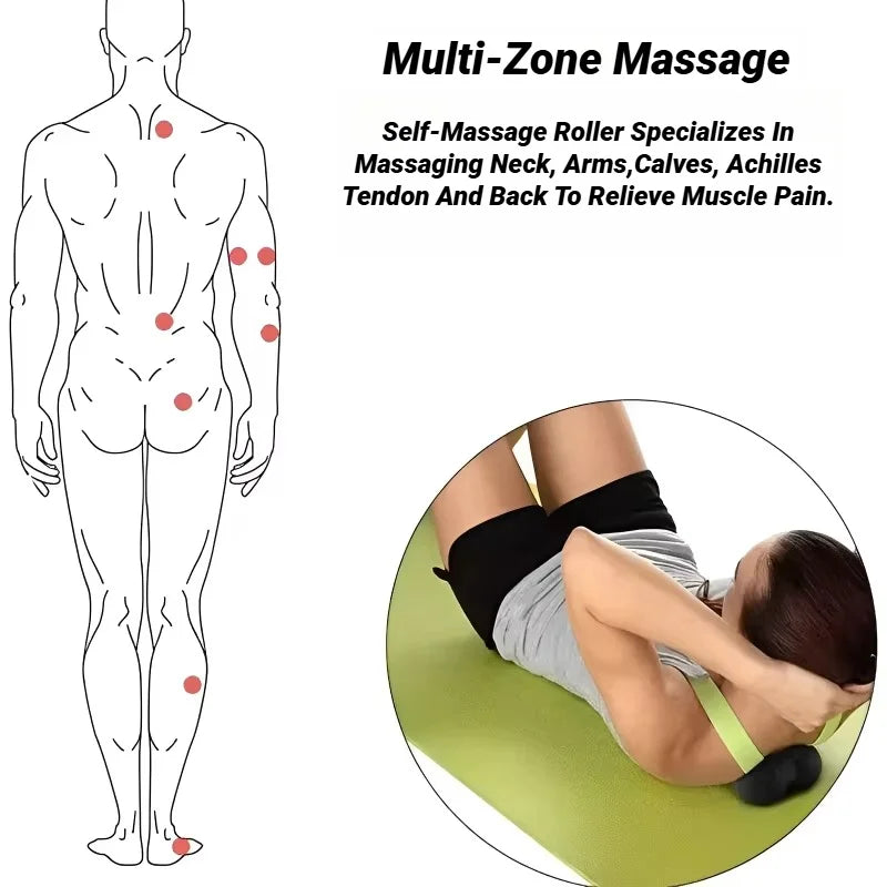 Yoga Peanut Massage Ball Set High Density Foam Roller Myofascial Release Lacrosse Ball Muscle Relaxation Fitness Pain Relief