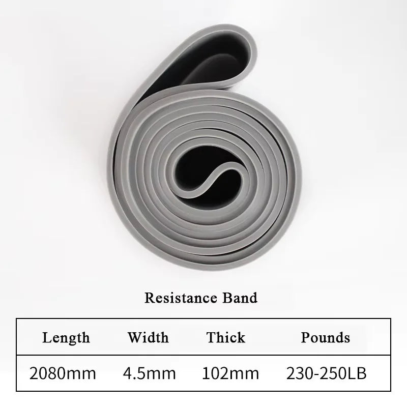 1pc Stackable Heavy Tension TPE Resistance Band Set - Anti-Snap for Home Gym Muscle Strength & Body Stretching  Yoga Gym