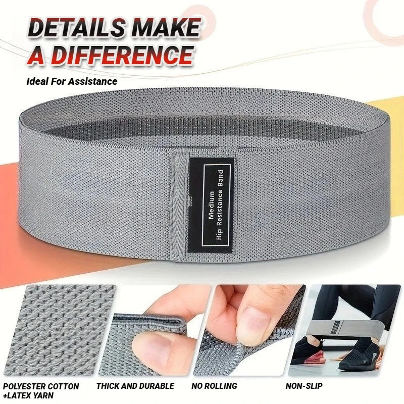 Fabric Resistance Hip Booty Bands Glute Thigh Elastic Workout Squat Circle Stretch Fitness Strips Loops Yoga Gym Equipment