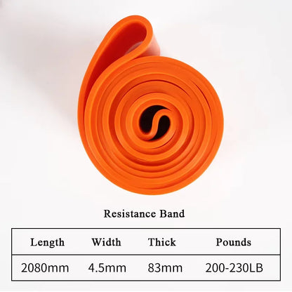 1pc Stackable Heavy Tension TPE Resistance Band Set - Anti-Snap for Home Gym Muscle Strength & Body Stretching  Yoga Gym